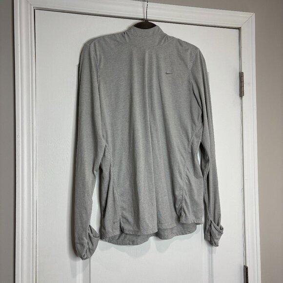 Nike Tops - Nike Gray Lightweight Running Hoodie Size XL
